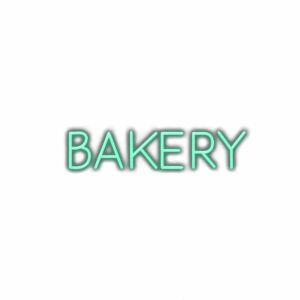 Neon bakery sign concept design.