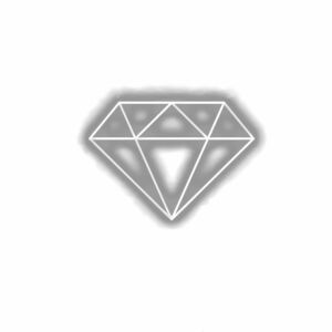 Illustration of a shiny diamond with shadow.