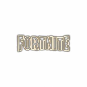 Fortnite game logo with a shadow effect on white background