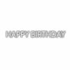 Embossed text saying 'Happy Birthday' on white background.