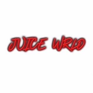 Red neon-style text logo "JUICE WRLD