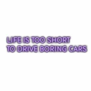 Motivational car enthusiast quote.