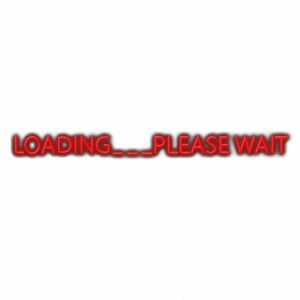 Red loading screen with "Please Wait" text.