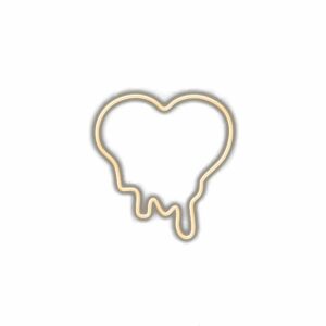 Golden tooth outline, dental symbol, white background.