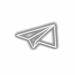 Paper airplane icon with shadow effect.