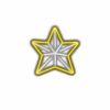 Neon glow star icon white background