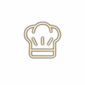 Chef hat icon with shadow effect