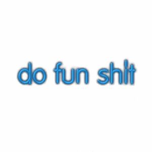 Inspirational slogan in blue neon-style font
