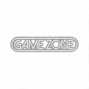 GAMEZONE metallic logo on white background