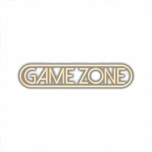 3D Game Zone sign with metallic effect