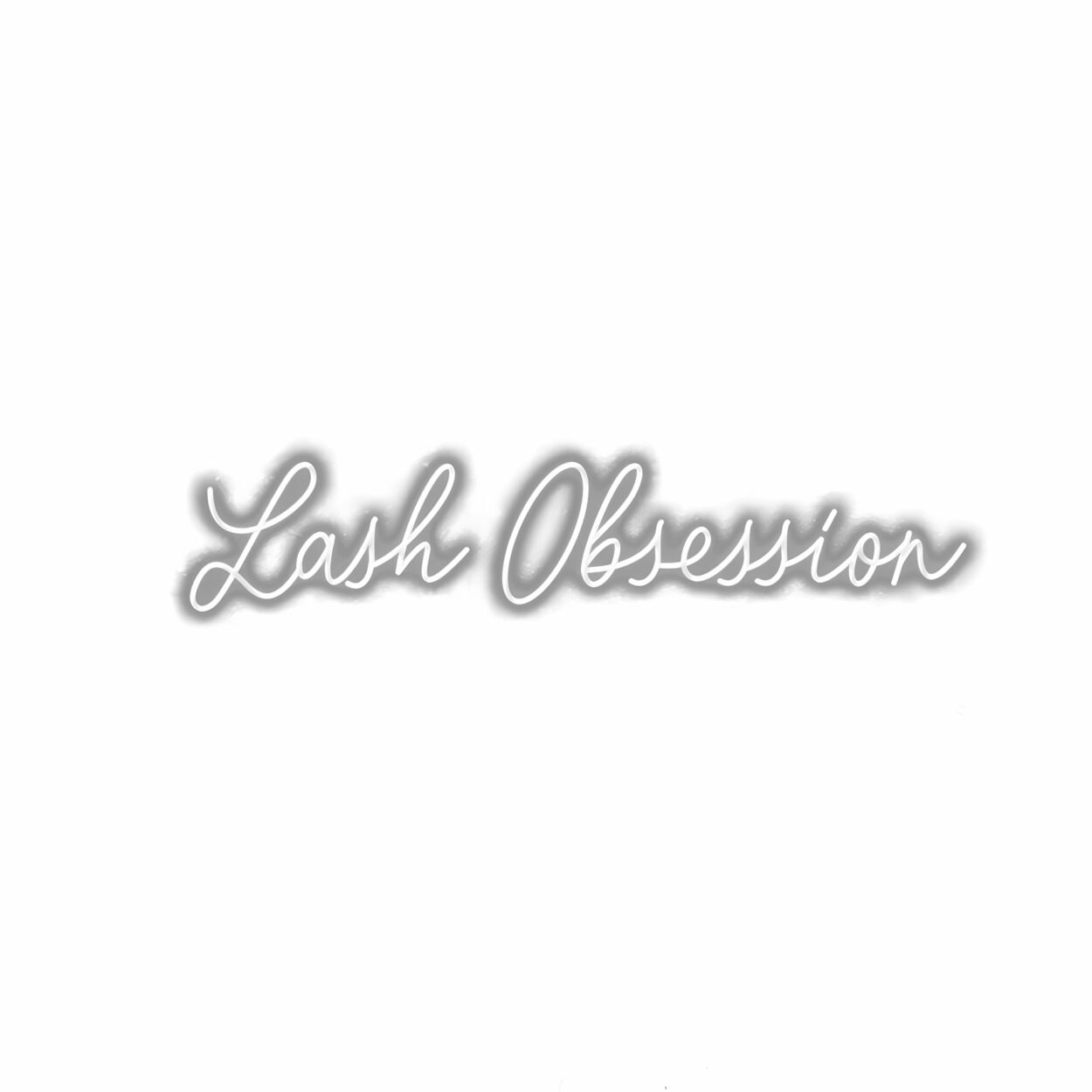 Lash Obsession" text logo on white background.