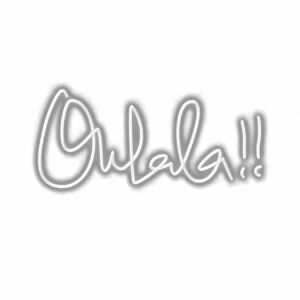 Stylized "Oulala" exclamation text graphic.